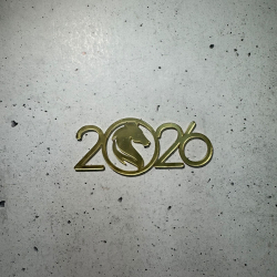 Изображение Боковой МИНИ топпер 2026 с лошадью, 7 см